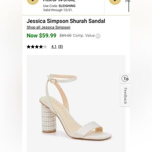Jessica Simpson Surrah Pearl Block Heels